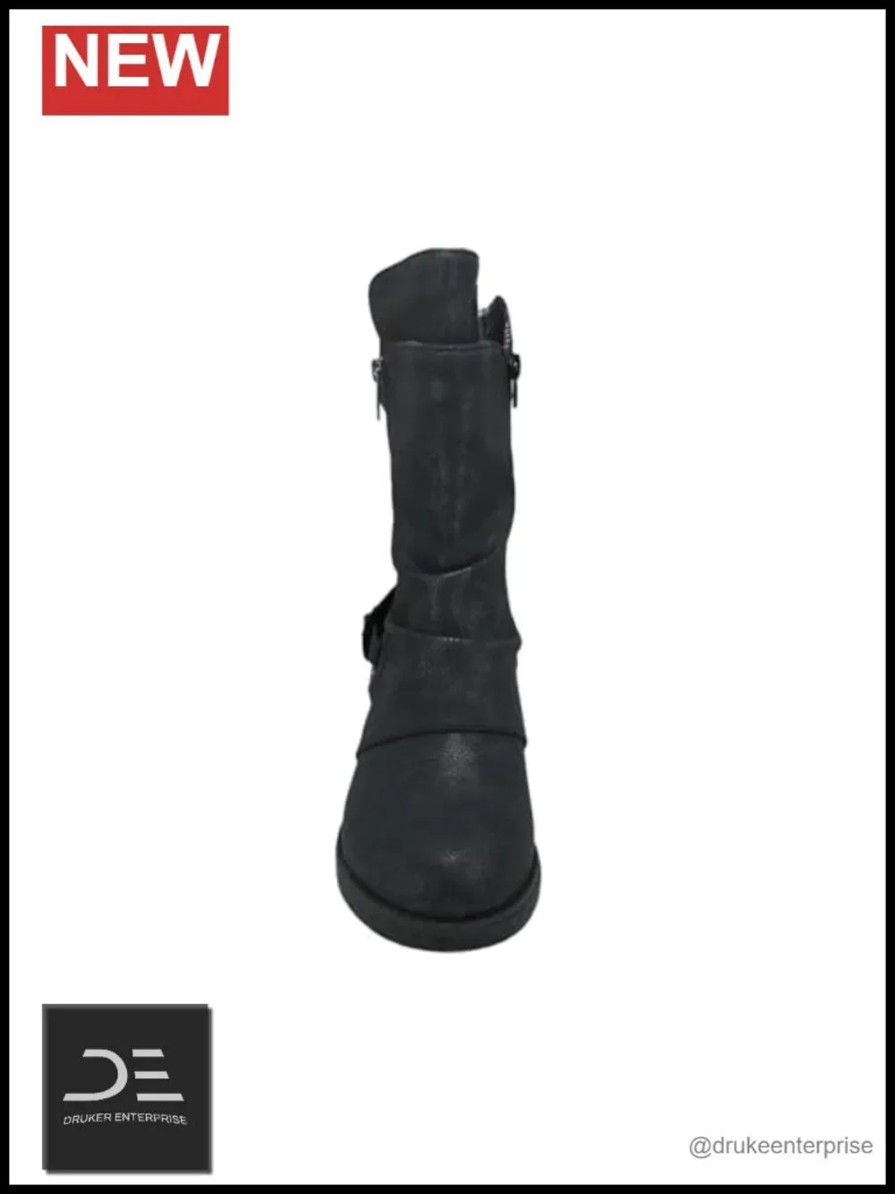 Jellypop Women's Mid-Calf Boot Synthetic Upper